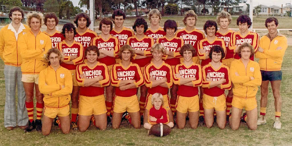 1980 PREMIERS: (Standing) coach Neil McClelland, Warren McCarthy, captain Darren Brenton, Lockie Wills, the late John Joseph, Murray Archibald, Alan Cameron, Anthony Joseph, Craig Gardiner, Graham Winkler, Mick Dahl, Graham Partland, Andrew Manz, Alan Burns, manager Darrell Gibson; (kneeling) Neil Norton, Paul Seccombe, Peter Harrison, Phil Lowrey, Mick Halligan, Malcolm McKenzie, Stuart Hoare, ballboy Luke McClelland. Absent: Paul Denny, Wayne Sherlock. contributed 1980 PREMIERS: (Standing) coach Neil McClelland, Warren McCarthy, captain Darren Brenton, Lockie Wills, the late John Joseph, Murray Archibald, Alan Cameron, Anthony Joseph, Craig Gardiner, Graham Winkler, Mick Dahl, Graham Partland, Andrew Manz, Alan Burns, manager Darrell Gibson; (kneeling) Neil Norton, Paul Seccombe, Peter Harrison, Phil Lowrey, Mick Halligan, Malcolm McKenzie, Stuart Hoare, ballboy Luke McClelland. Absent: Paul Denny, Wayne Sherlock. contributed